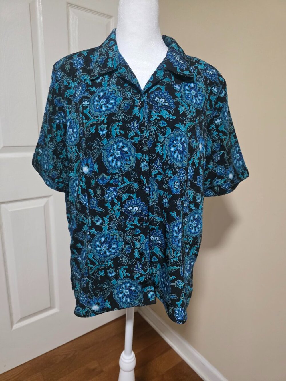 Vintage Allison Daley Floral Top Size 12